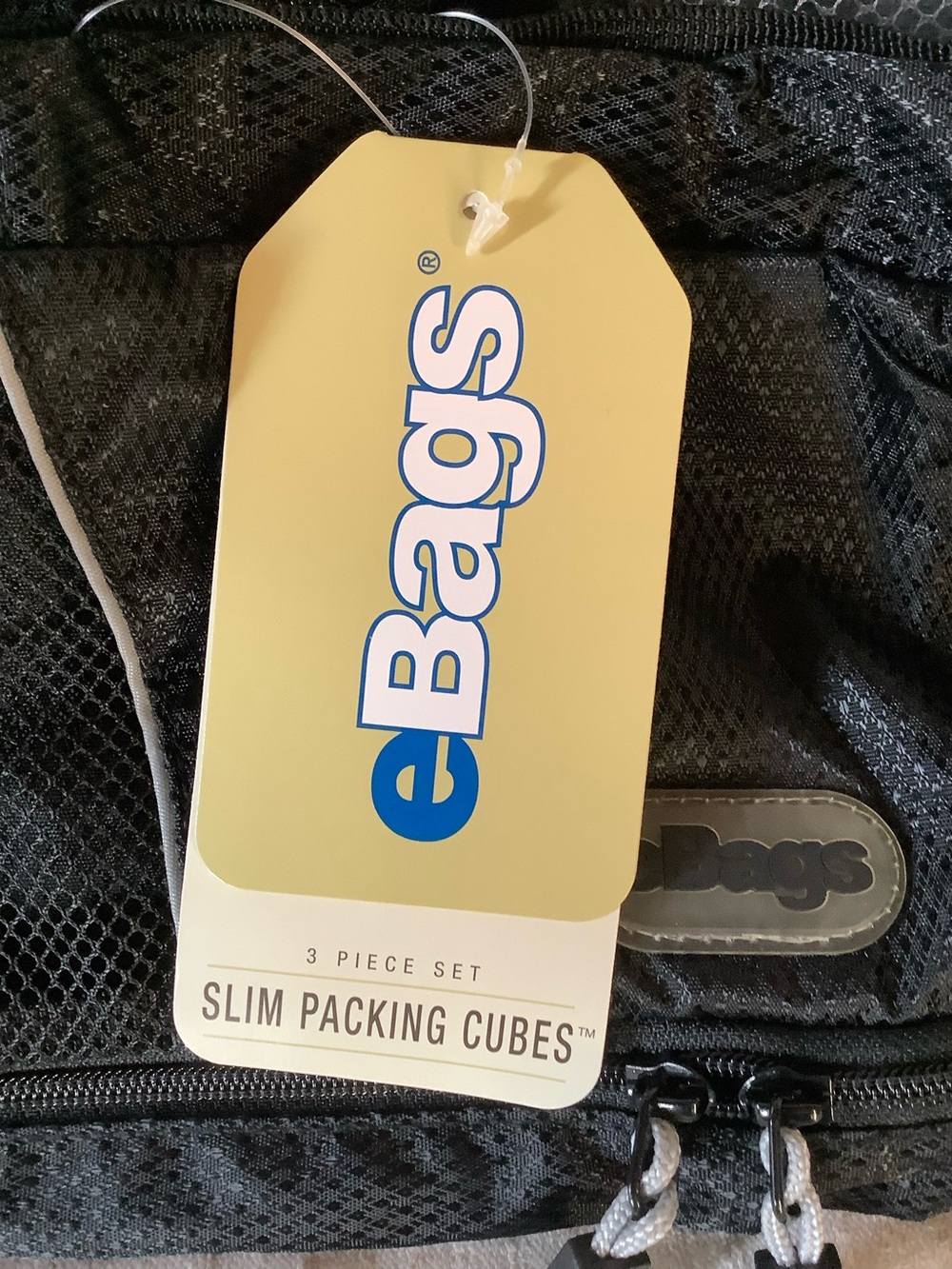 NWT eBags Slim Packing Cubes Set 3, Large, Medium, &Small